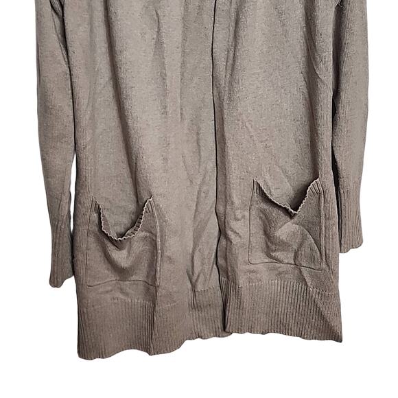 Ann Taylor Taupe Open Style Cardigan, XS - Picture 3 of 6